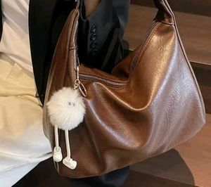 White Fluffy Keychain