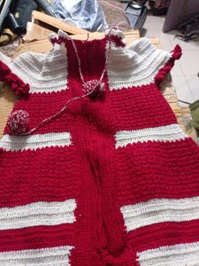 Sweater Frock For 2-4 Years Baby Girl