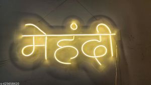 Mehndi Neon Light For Wedding
