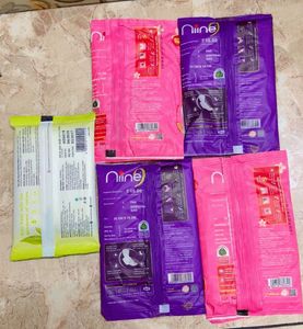 Nine Sanitary Pads &amp; Wipes