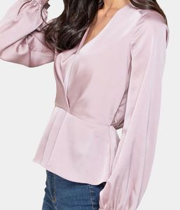 Forever New Grecia Pleat Front Wrap Blouse