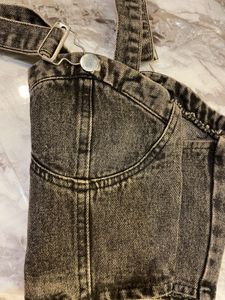 Charcoal Denim Corset XS-S
