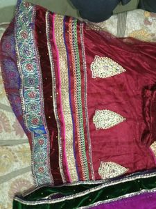 Elegant Maroon Saree