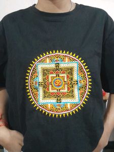 Embroidered Mandala T-shirt