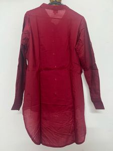 Maroon Hi-Lo Tunic Top