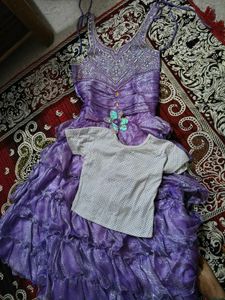 Purple Dress with Top