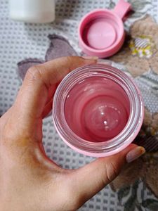 Pink &amp; White &#39;Nice&#39; Vacuum Flasks