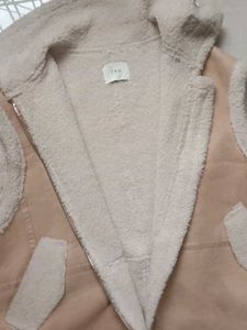 Beige Sleeveless Jacket