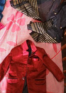 Red Velvet Jacket For Kids..