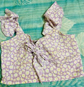 Floral Print Crop Top