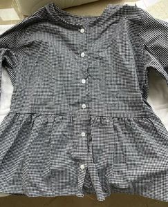 Cute Gingham Peplum Top