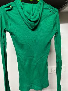 Y2k Style Green Long Sleeve Top
