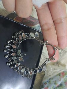 Mirrored Silver Earrings