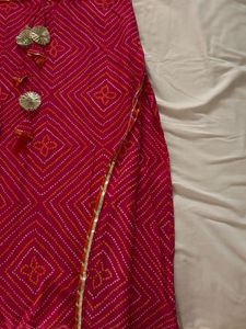 Pure Cotton Bandhani Print - 3 Piece Suit Set