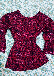 Laperd print top
