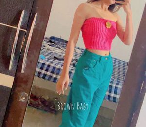 Pink Knitted Tube Top