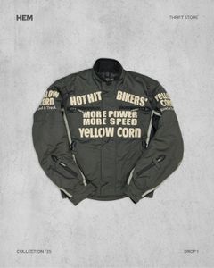 Yellow Corn Biker Jacket