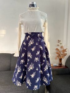 Vintage Style Midi  Skirt