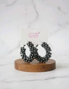 Beaded Hoop Earrings