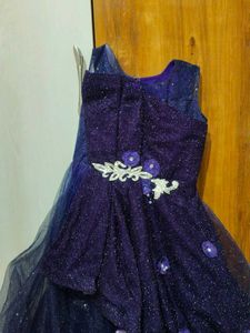 Sparkly Purple Tulle Dress