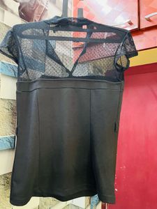 Zara Black Sheer Top