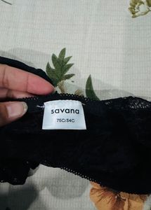 Black Lace Bra &amp; Panty Set