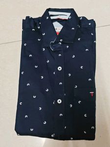 Navy Printed Shirt