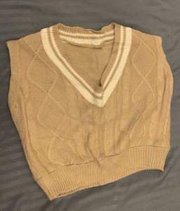 Sweater Vest Crop