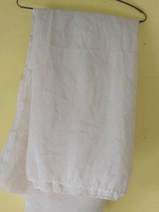 Elegant White Dupatta