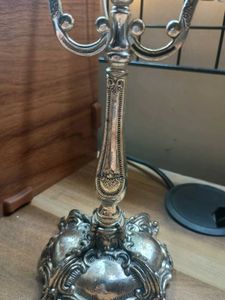 Ner Mitzvah Silver Plated Candle Stand