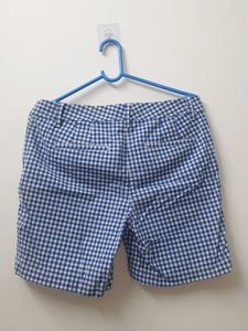 Blue Checkered Shorts