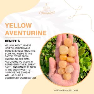 Yellow Aventurine Drop Crystal Pendant