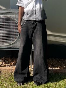 Wide Leg Denim Jeans Black (Covers shoe)