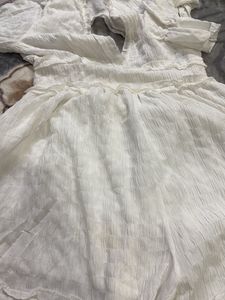 White Dress with Long Sleeves