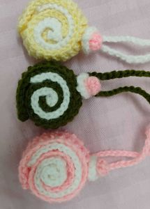 Crochet roll Bag Charms🍰