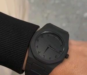 Luxury Black Arabic Dial Watch – Stainless Steel