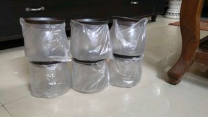 Set Of 6 Brand New Big Size Plastic Containers