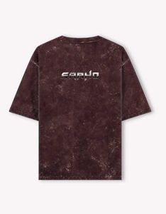 SAAHO MOVIE PUFF PRINTED ACID WASHED T-sh