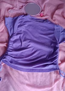 Lavender Crop Top