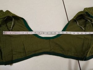 Olive Green Saree
