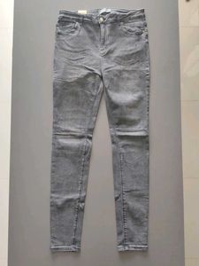 Grey Wash Denim Jeans