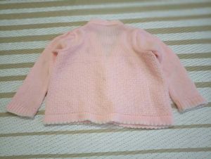🧶 Kids Woolen Sweaters – Pink &amp; Green (0–2 Years)