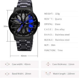 Stylish Black Wrist Watch