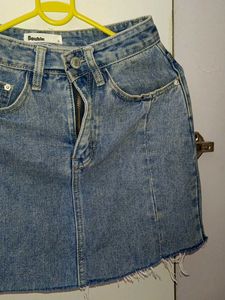Denim Mini Skirt