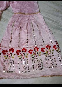 Pink Embroidered Kurta Set