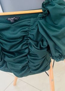 Green Ruched Top