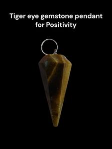 TIGER EYE GEMSTONE CRYSTAL PENDANT