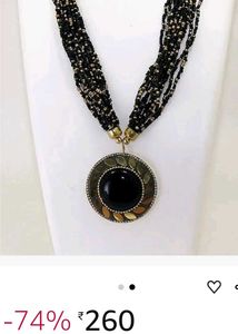 Black Beaded Necklaces