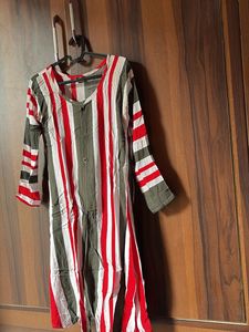 Striped Casual Tunic Top