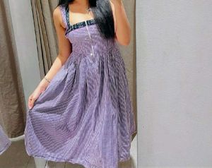 Beautiful Trendy Gingham Dress